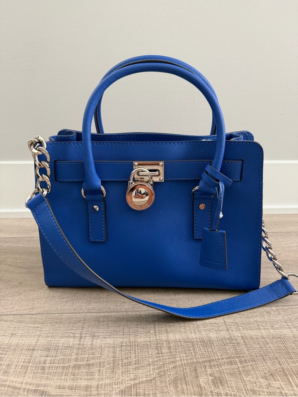 NEW Michael Kors Hamilton East-West Saffiano Leather Satchel